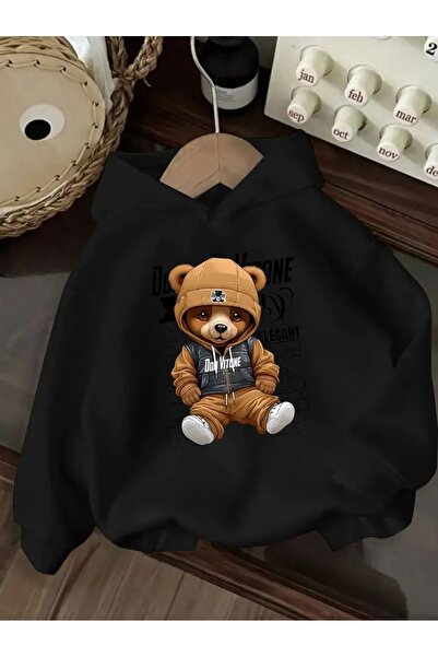 oneagılyazı Zimska Sa kapuljačom majica, dečji plišani medved Štampano