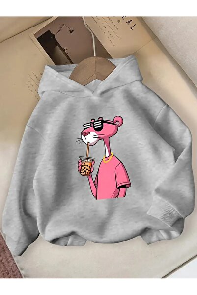 oneagılyazı Iarna cu glugă Swea tricou , Copii Pantera Roz cu imprimeu