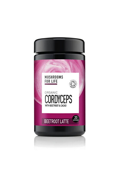 MushroomsForLife Cordyceps Beetroot Latte Pure Grade Extract 130 grame (20 po...
