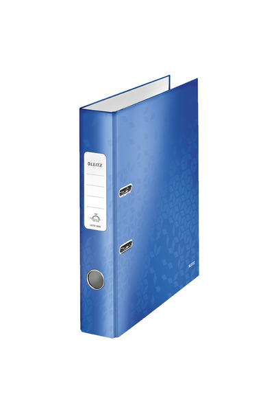 Leitz Biblioraft 180° WOW laminated cardboard A4 52 mm blue