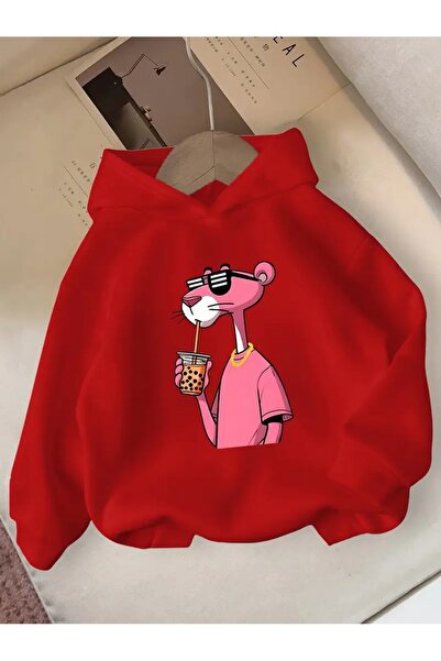 oneagılyazı Iarna cu glugă Swea tricou , Copii Pantera Roz cu imprimeu