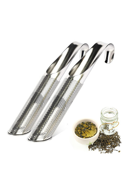 Bogadini Ανοξείδωτος οδοντογλυφίδα τσαγιού σε σχήμα στικ – για χύμα τσάι, 2 τεμάχια