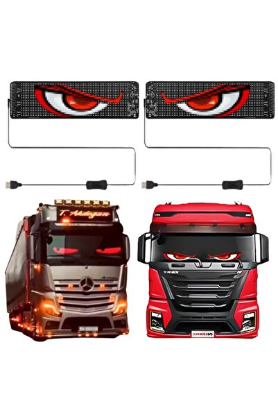 BZRSH Set 2x Panouri afisaj Matrix LED BZRSH, flexibil, display RGB, 595x120 mm