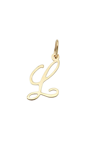 Bijuteria SORELLY Μενταγιόν από χρυσό 14 καρατίων με αρχικό L