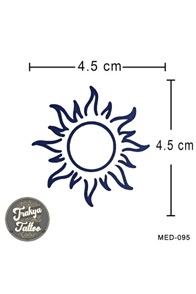 Trakya Tattoo 1 Ay Kalıcı Dövme Güneş Geçici Dövme MED-095