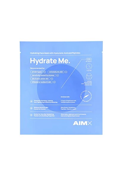 AIMX Masca Hydrate Me cu peptide, vitamina C si acid hialuronic (25ml),