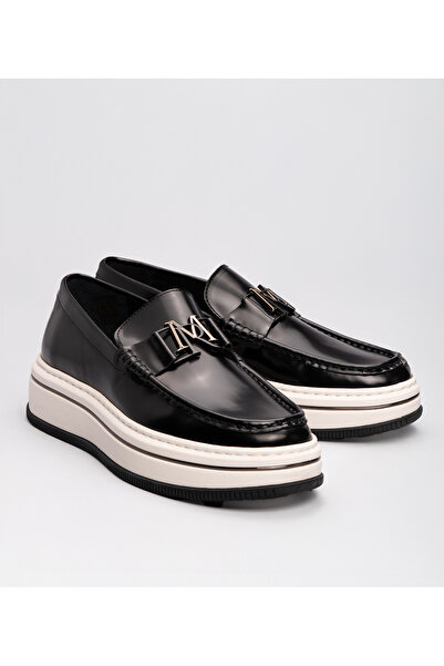 MARCOMEN Erkek Tokalı Kalın Taban Loafer Siyah