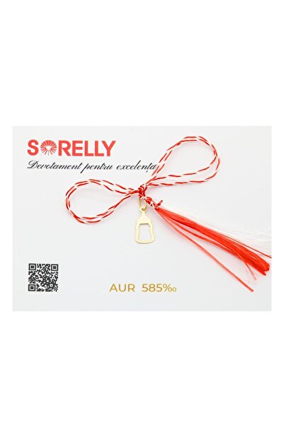 Bijuteria SORELLY Висулка от бебешко шише Martisor 14k Gold