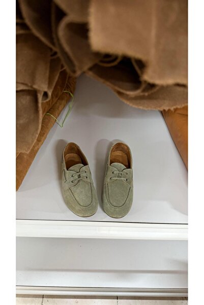 Eataly Shoes Pantofi casual de damă din piele naturală, verde avocado, din pi...