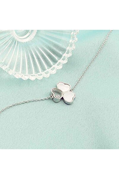 Bijuteria SORELLY Bratara Argint Trifoi Norocos Mother of Pearl