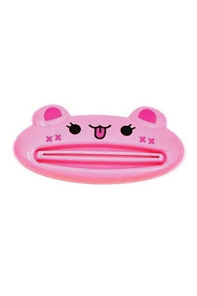 ECOCO Squeezer for Toothpaste, Gel, Cream Tube, BPA-free Plastic, Pink Cat Model