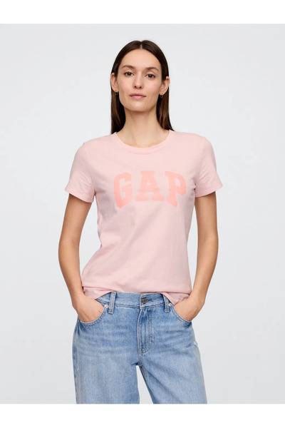 GAP Γυναικείο μπλουζάκι V-SS LOGO CLASSIC TEE