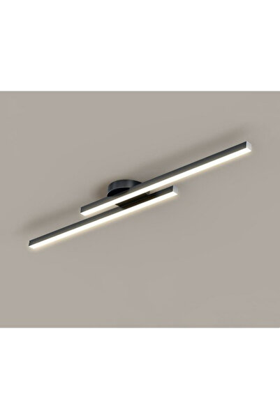 laaysa Modern Tavan Aydınlatması BEYAZ LED Lineer Avize İkili 50CM çubuk uzunluğu toplam uzunluk 70CM