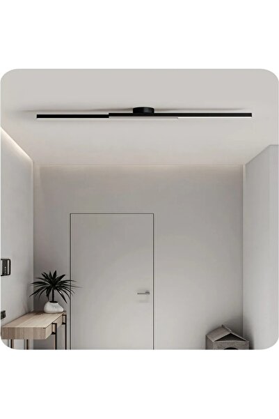laaysa Modern Tavan Aydınlatması BEYAZ LED Lineer Avize İkili 50CM çubuk uzunluğu toplam uzunluk 70CM