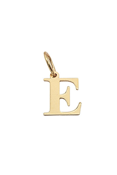 Bijuteria SORELLY 14k Gold Pendant Initial E Pattern