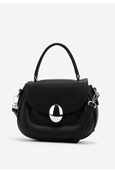 B T Shoes Černá rukojeť kabelky Laera