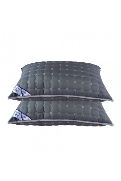 CASA SABRY Set 2 perne brodate, 50x70 cm, gri antracit