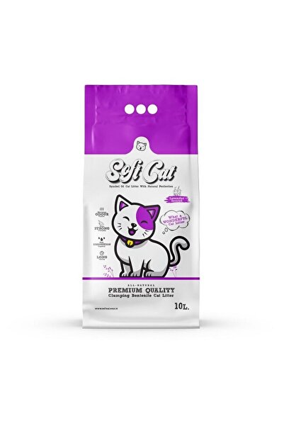 Soft Cat Asternut Igienic Alb Pentru Pisici SOFTCAT, 10L, aroma de Lavanda