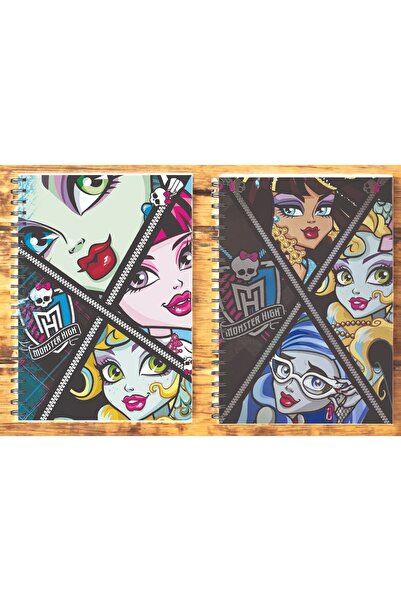 nihonwosekai 2 Pcs Monster High Anime A5 Size Spiral Notebook 50 Sheets