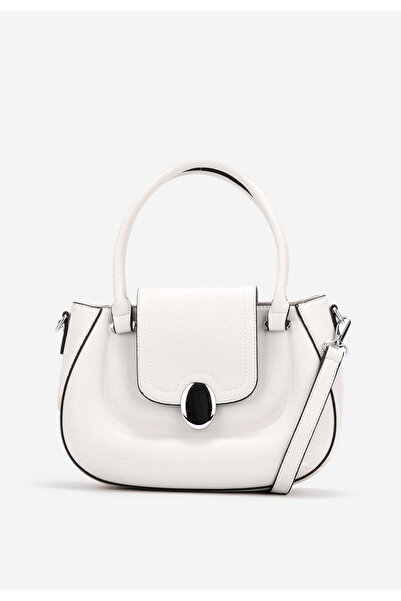 B T Shoes Τσάντα Χεριού Laera V3 ασπρη ελεφαντοδοντο