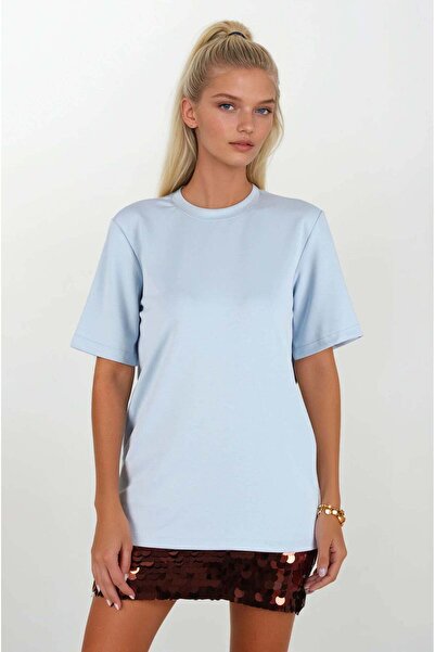 FABB Μπλουζάκι με λαιμόκοψη Baby Blue Oversize