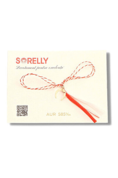 Bijuteria SORELLY Pandantiv potcoavă din aur de 14k, Mărțișor