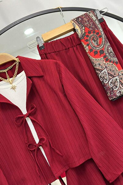 VOLT CLOTHİNG Merve Skirt Jacket Double Set