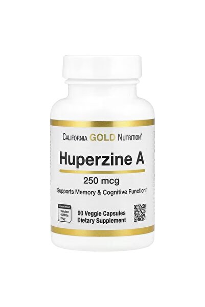 California Gold Nutrition Huperzine A Memory & Cognitive 250 mcg 90 Veggie Caps