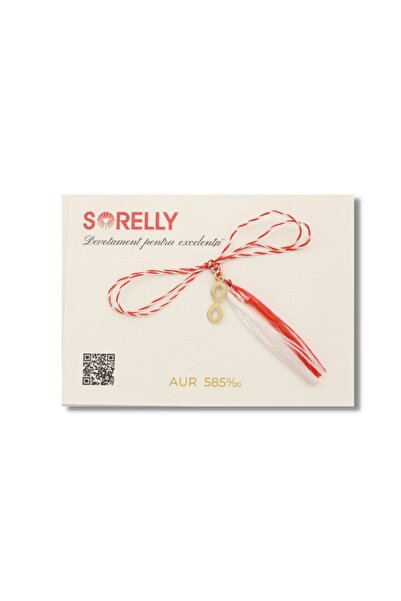 Bijuteria SORELLY Pandantiv Infinit din aur de 14k, Martisor