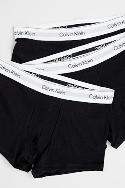 Calvin Klein , Set of boxers with logo waistband - 3 Pairs, Black, Faded Black, M