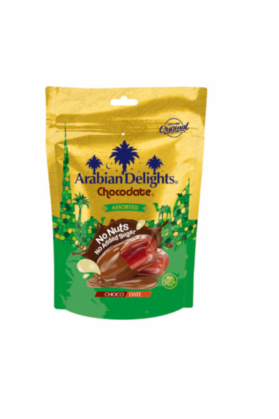 Arabian شوكولاتة ديلايتس الأصلية، بدون مكسرات، بدون إضافة سكر، خالية من الغلو...