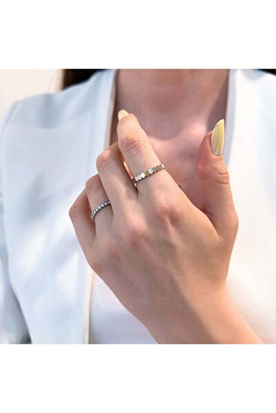 Bijuteria SORELLY Inel Argint Geometric Luxe cu Pietre Albe 12