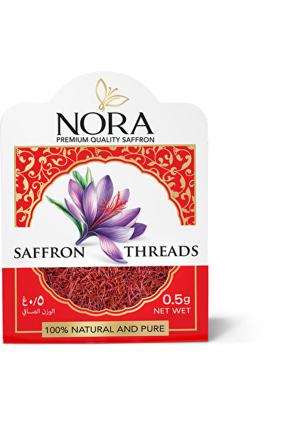 Nora خيوط زعفران فاخرة - بلاستيك - 0.5 جرام