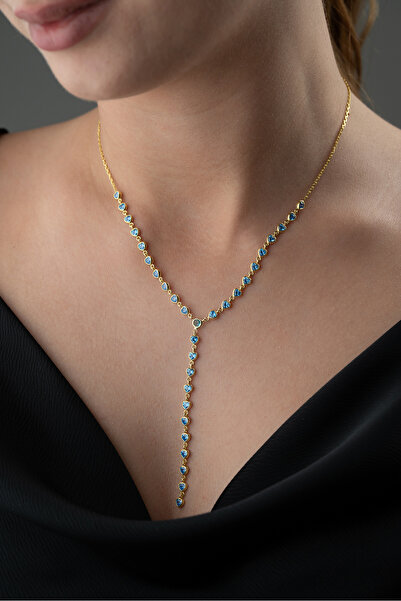 Silvano Jewelry 925 Ayar Gümüş Kalpli Y Kolye