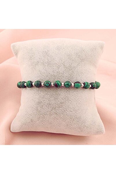 Bijuteria SORELLY Bratara Argint Snur cu Malachit si Bile din Argint