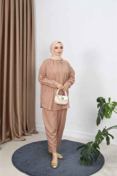 NİSUM MODA Pants Suit with Hidden Buttons