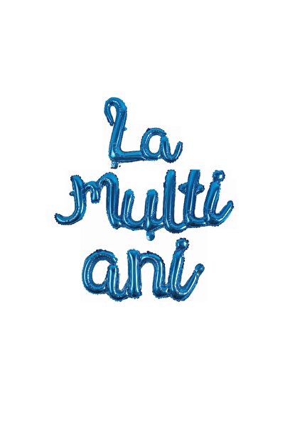 SDX Market Set de 3 baloane folie metalică, „La mulți ani”, scris de mână, al...