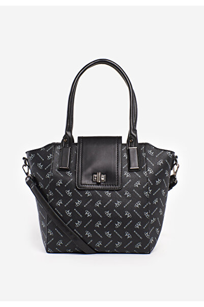 B T Shoes Černá rukojeť kabelky Esmia