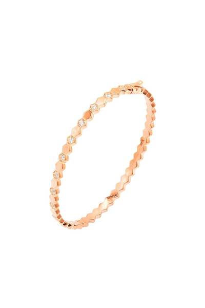 Bijuteria SORELLY Bratara Fixa Argint Placat cu Aur Roz Geometric Shine