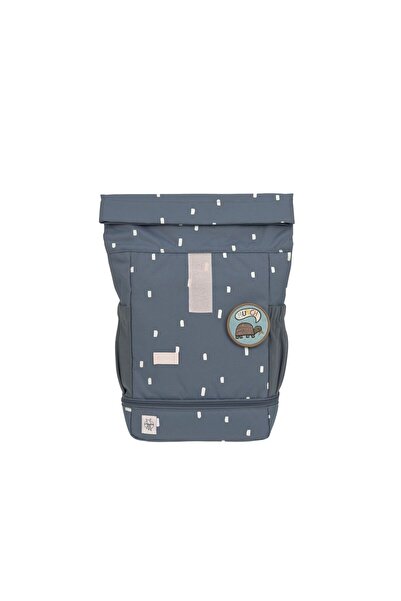 Lassig Happy Prints Mini Rolltop Backpack Midnight Blue