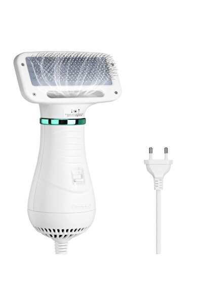 FOXMAG24 2-in-1 dog and cat brush and dryer, white