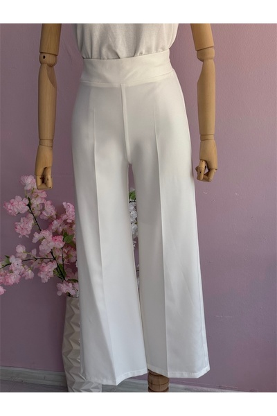 HERMANAS BUTİK Süper Kalıp Kumaş Pantolon