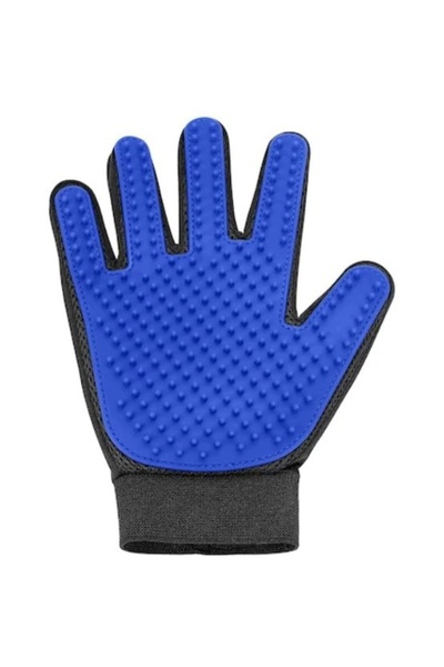 FOXMAG24 Γάντι με βούρτσα FOXMAG24, μαλακό, μπλε/μαύρο, 24 cm