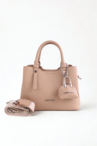 Just Polos New Season Original Just Polo Women's Shoulder Bag with 4 Compartments and Wide Strap, Suitable for Daily Use