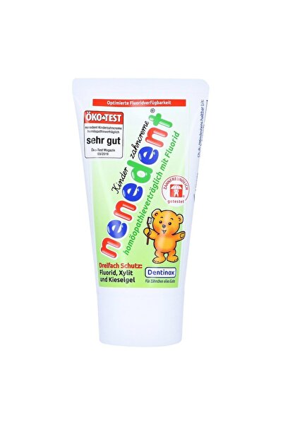 Dentinox Toothpaste for Children, Dentinox, Nenedent, Homeopathic, with Fluoride, Sugar-Free, Against Cavitie