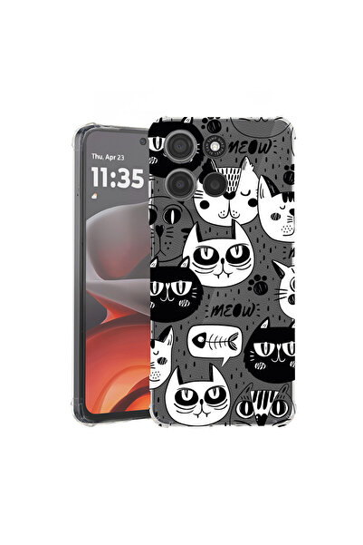 bestcase Carcasă spate antișoc pentru Motorola Moto G75, Cool Cats, 1946016 A...