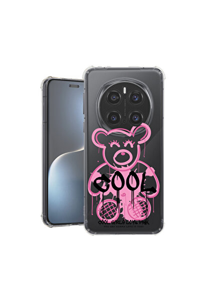 bestcase Carcasă spate antișoc pentru Honor Magic7 Pro, Teddy Bear Cool Pink,...