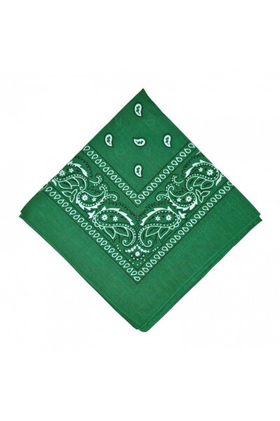 OEM Bandana-type Scarf, Cotton, 55x55 cm, Green