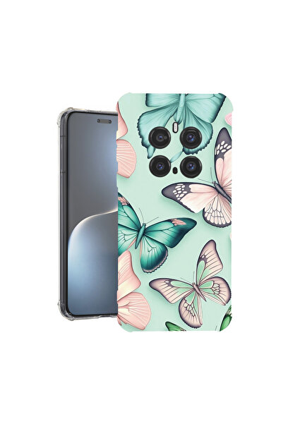 bestcase Carcasă spate antișoc pentru Honor Magic7 Pro, model fluture, 192635...