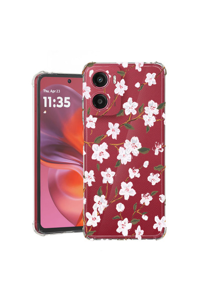 bestcase Carcasă spate antișoc pentru Motorola Moto G05, floare de primăvară,...